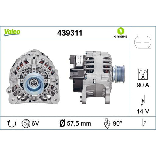 Valeo Car Alternator 12V 439311