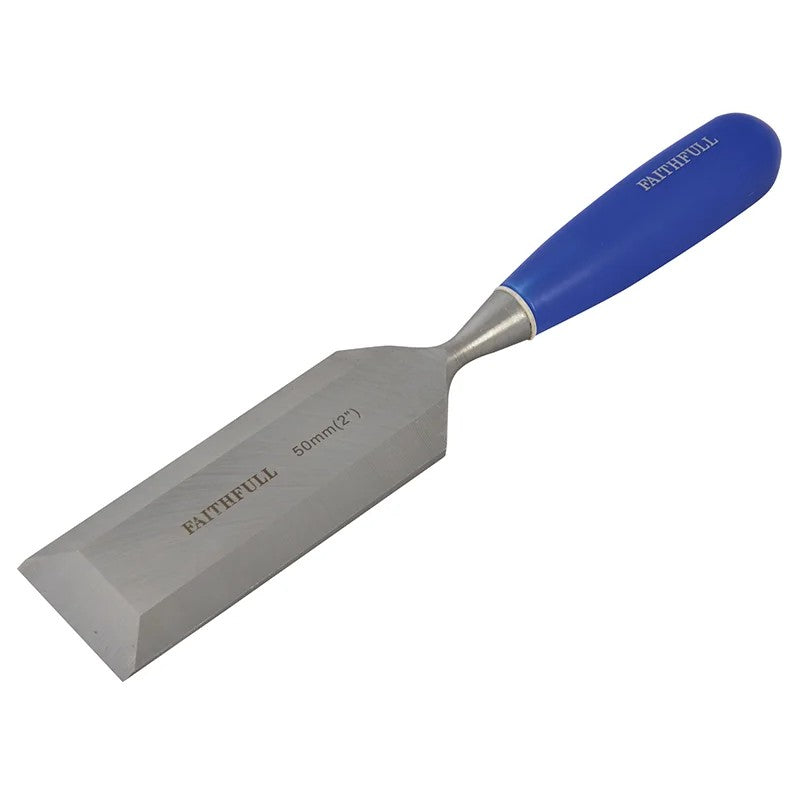 Faithfull Bevel Edge Chisel Blue Grip 50mm (2in) - FAIWCB2