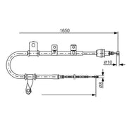 Bosch Handbrake Cable Left Rear 1 987 482 074