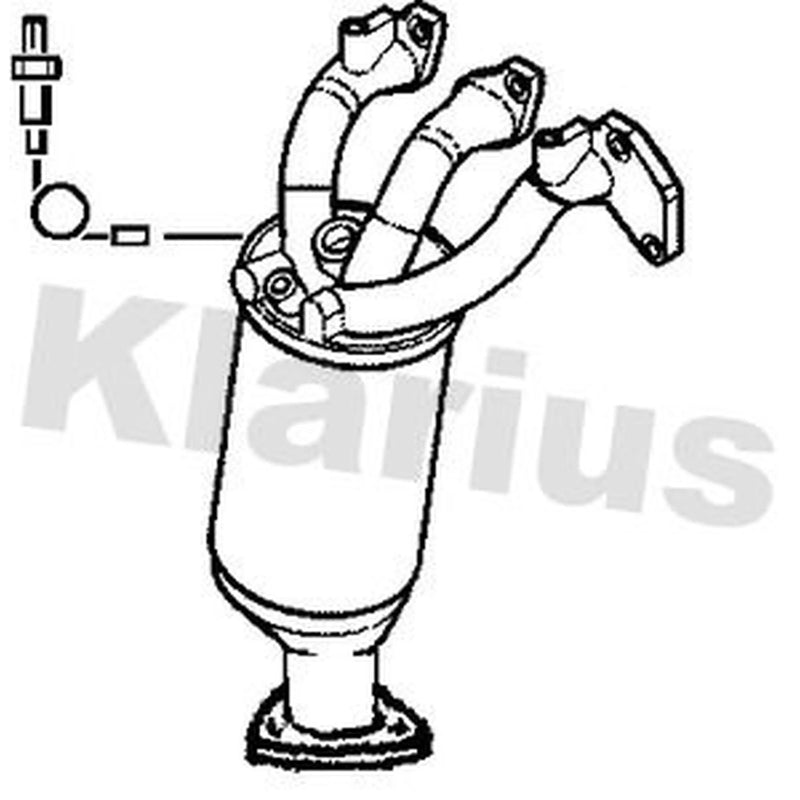Klarius Catalyst Type Approved With Pipe Front 321595