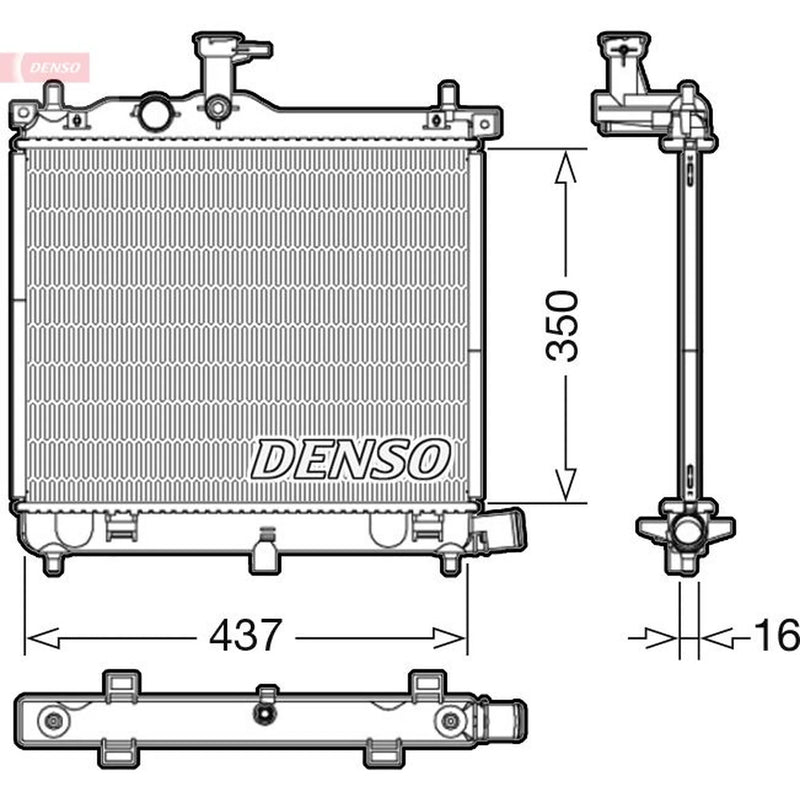 Denso Engine Radiator DRM41009