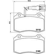 Brembo 4 x Front Brake Pad Set P85104