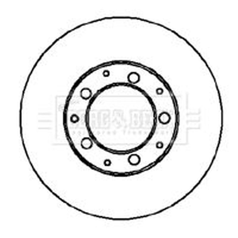 Borg & Beck 2 x Solid Rear Brake Discs BBD5064