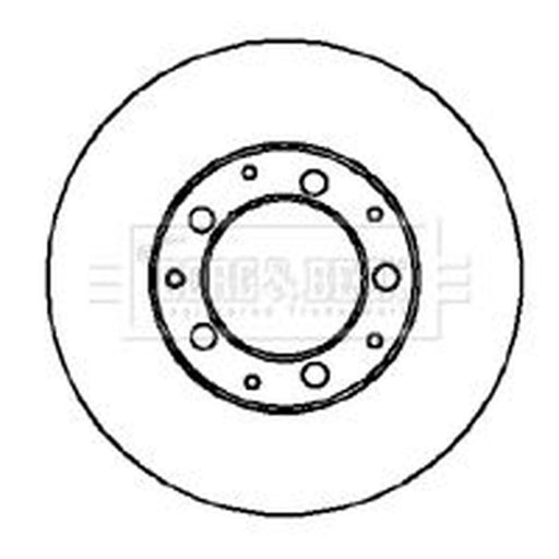 Borg & Beck 2 x Solid Rear Brake Discs BBD5064