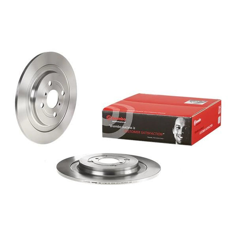 Brembo 2 x Solid Rear Brake Discs 08.B044.10