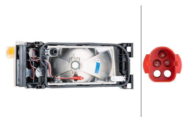 Hella Headlight Headlamp H4 Left