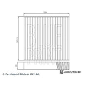 Blue Print Cabin Air Filter (Pollen Filter) ADBP250030