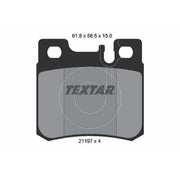 Textar Rear Brake Pad Set 2119701