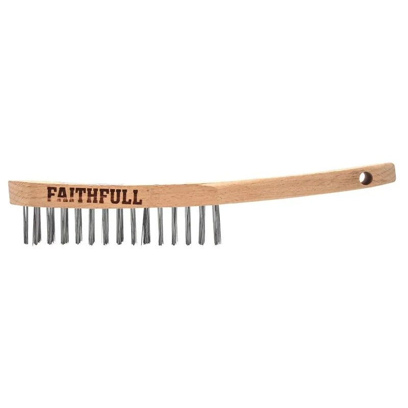 Faithfull Lightweight Scratch Brush, Four Row - FAI5804F