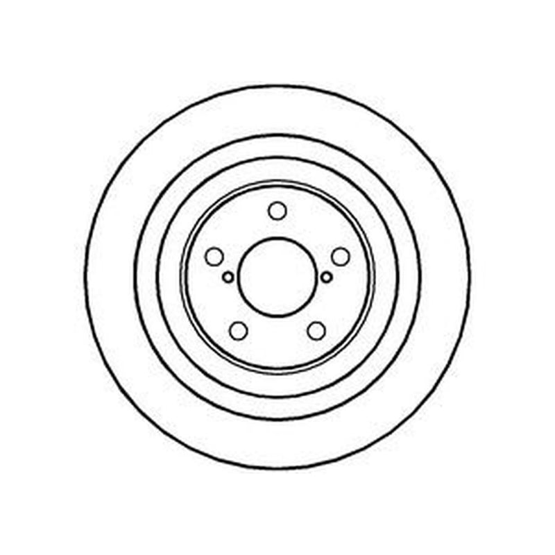 Abtex 2 x Vented Rear Brake Discs BD1333V