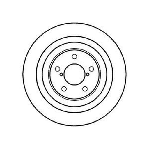Abtex 2 x Vented Rear Brake Discs BD1333V