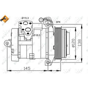NRF Air Conditioning Compressor 32698