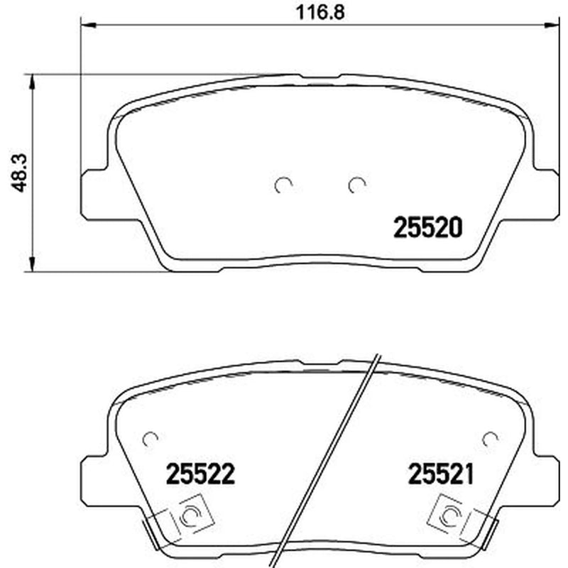 Mintex Rear Brake Pad Set MDB3267