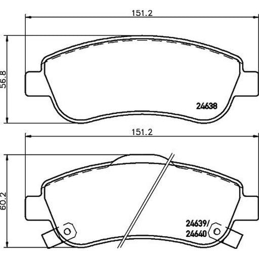 DON Front Brake Pad Set PCP1162