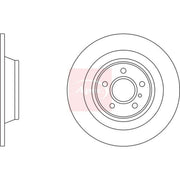 Apec 2 x Solid Rear Brake Discs DSK3275