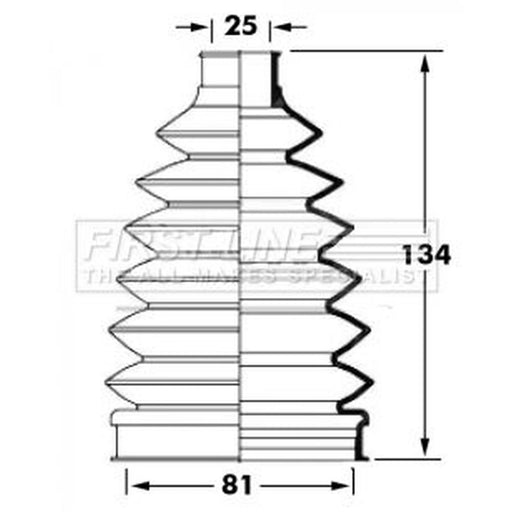 First Line Drive Shaft Bellow Kit Front Left Thermoplast FCB6028