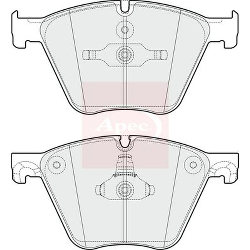 Apec Front Brake Pad Set PAD1744