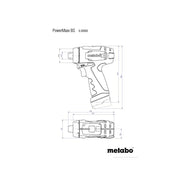 Metabo PowerMaxx BS Drill Driver Basic Set 12V 2 x 2.20Ah Li-ion - 600080710
