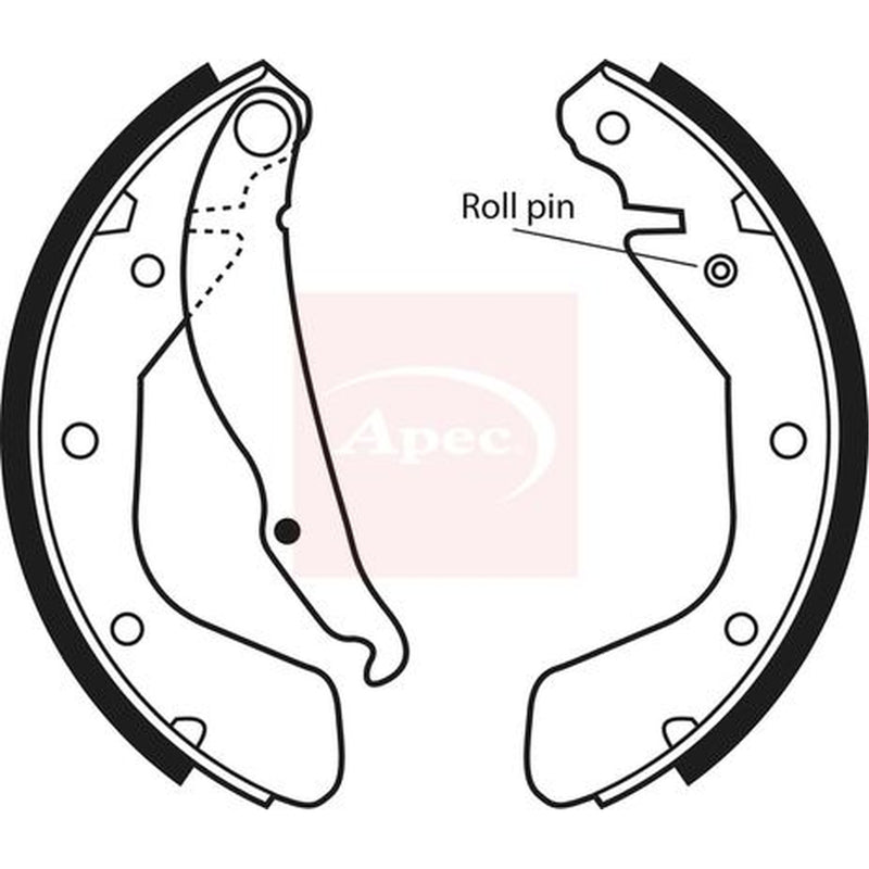 Apec Brake Shoe Set Axle Kit SHU492