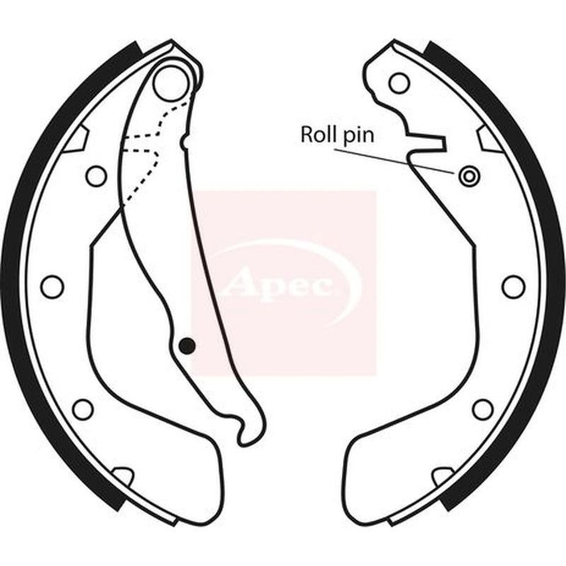 Apec Brake Shoe Set Axle Kit SHU492