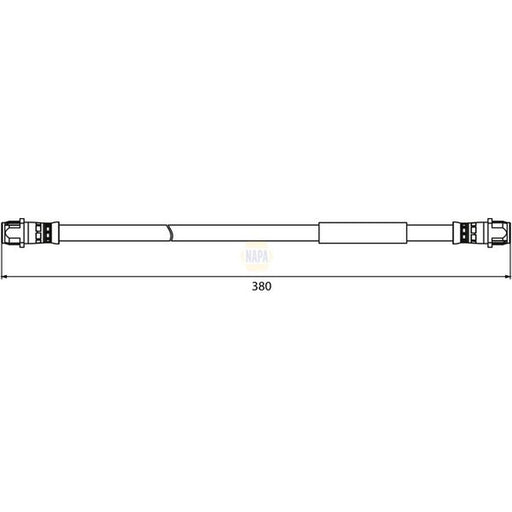 NAPA Brake Hydraulic Hose Line Rear NBH1351