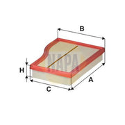 NAPA Engine Air Filter NFA1504
