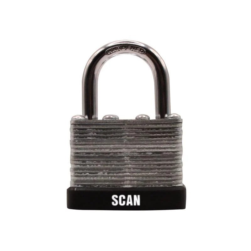 Scan Laminated Steel Padlock 40mm Keyed Alike Pack of 2 - QC0140KA2