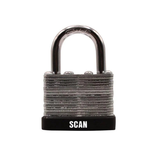 Scan Laminated Steel Padlock 40mm Keyed Alike Pack of 2 - QC0140KA2