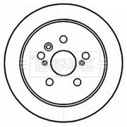 Borg & Beck 2 x Solid Rear Brake Discs BBD4720