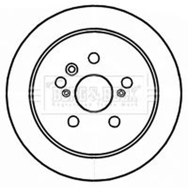 Borg & Beck 2 x Solid Rear Brake Discs BBD4720