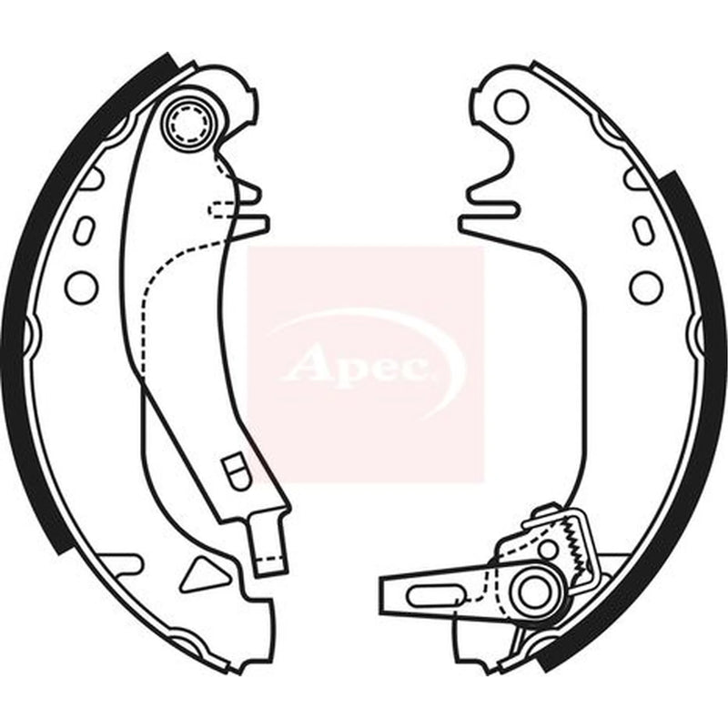 Apec Brake Shoe Set Axle Kit SHU671
