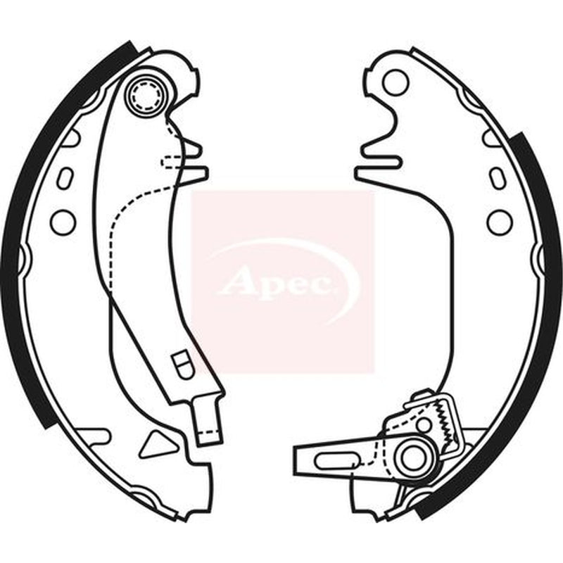 Apec Brake Shoe Set Axle Kit SHU671