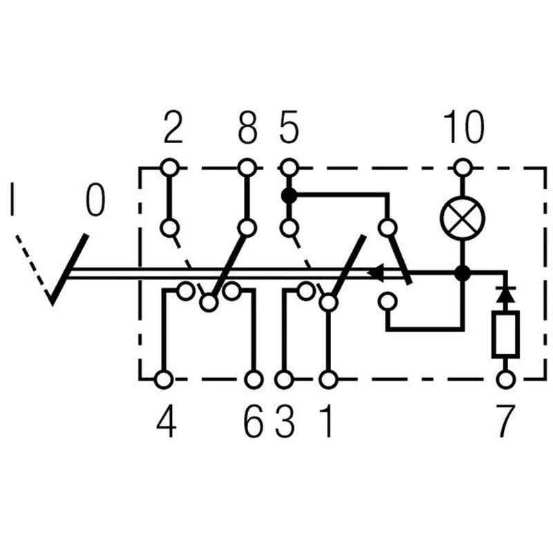 Hella Hazard Warning Light Switch 9 Connectors 6HH 007 832-301