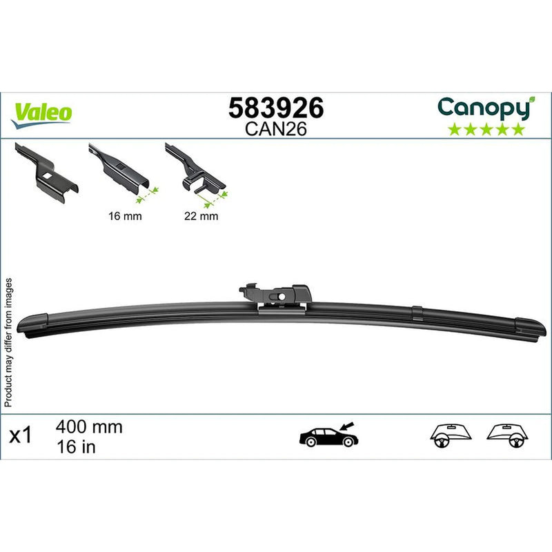 Valeo Passenger Side Wiper Blades 583926