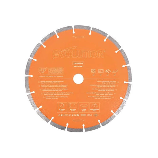 Evolution Premium Diamond Disc Cutter Blade 255 x 22.2mm - PD255SEG-CS