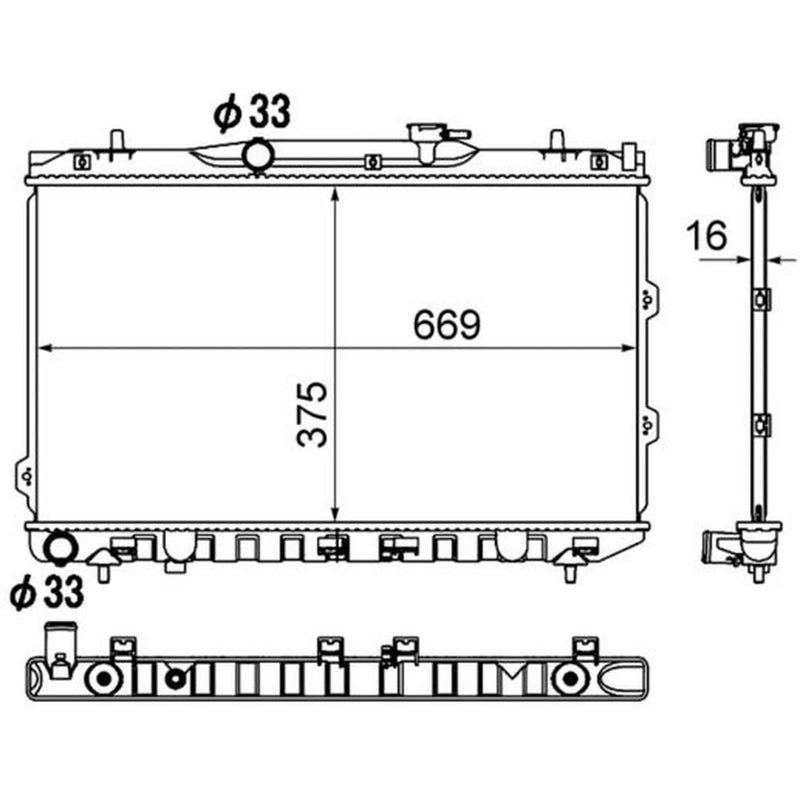 Mahle Engine Radiator CR 1897 000S