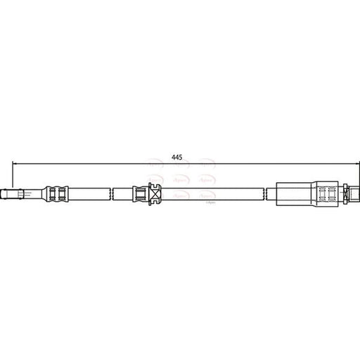 Apec Brake Hydraulic Hose Line Front HOS3748