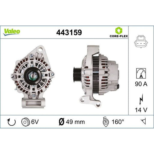 Valeo Car Alternator 12V 443159