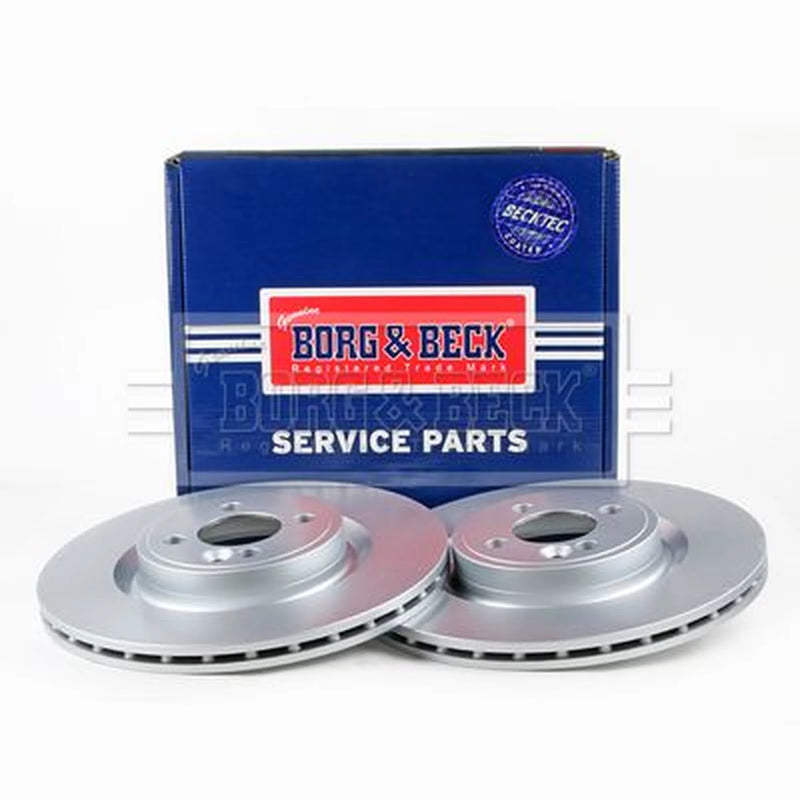 Borg & Beck 2 x Vented Front Brake Discs BBD5333