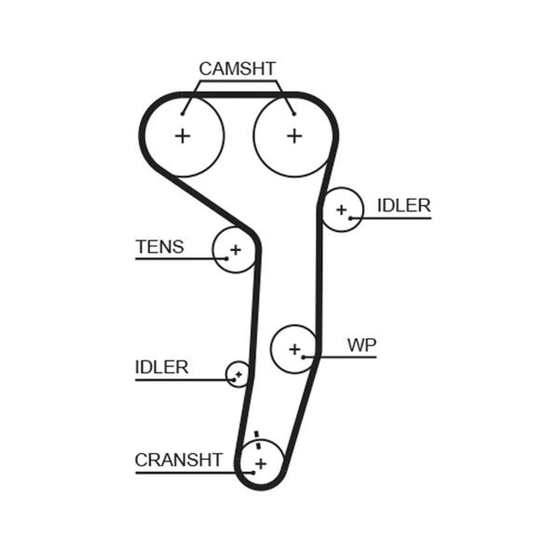 Gates Timing Belt Cambelt 141 Teeth 5607XS