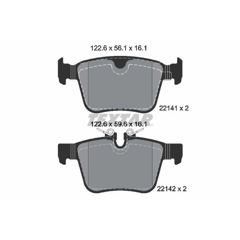 Textar Rear Brake Pad Set 2214101