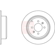 Apec 2 x Solid Rear Brake Discs DSK946