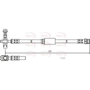 Apec Brake Hydraulic Hose Line Front HOS3757