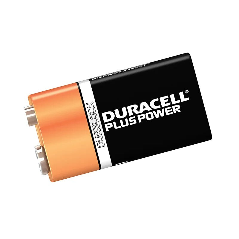 Duracell 9V Cell Plus Power MN1604/6LR6 Batteries (Pack 2) - S3568