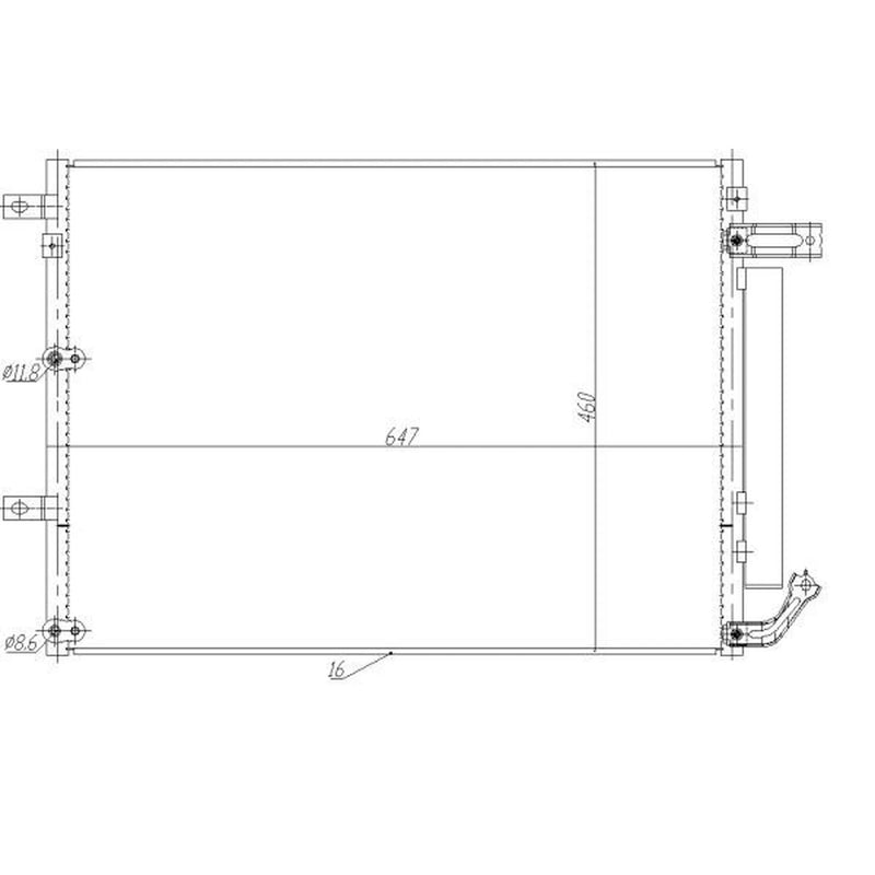 NRF Air Conditioning Condenser 350485