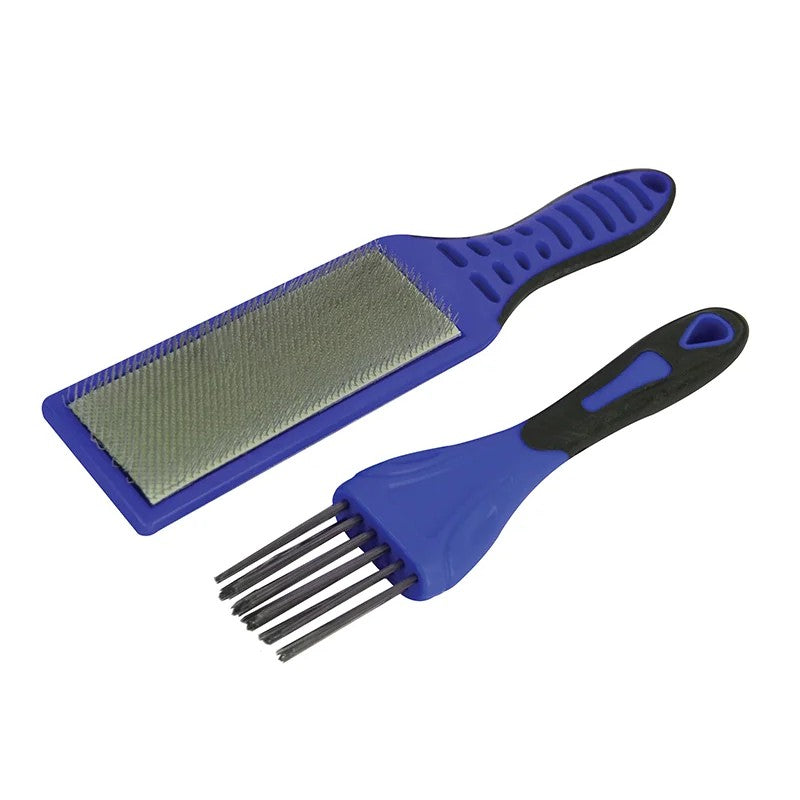 Faithfull 2 Piece File Card Brush Kit - FAIFCBKIT