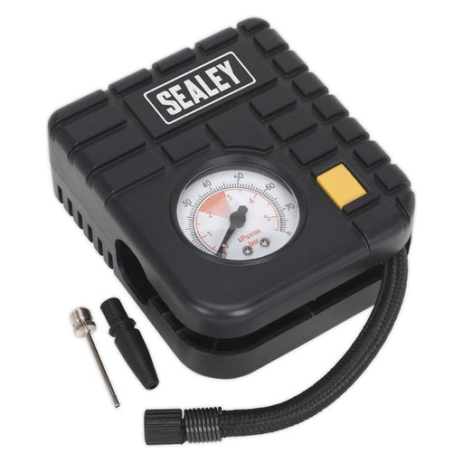 Sealey Micro Air Compressor with Worklight 12V MS163 Sealey  - Town Parts