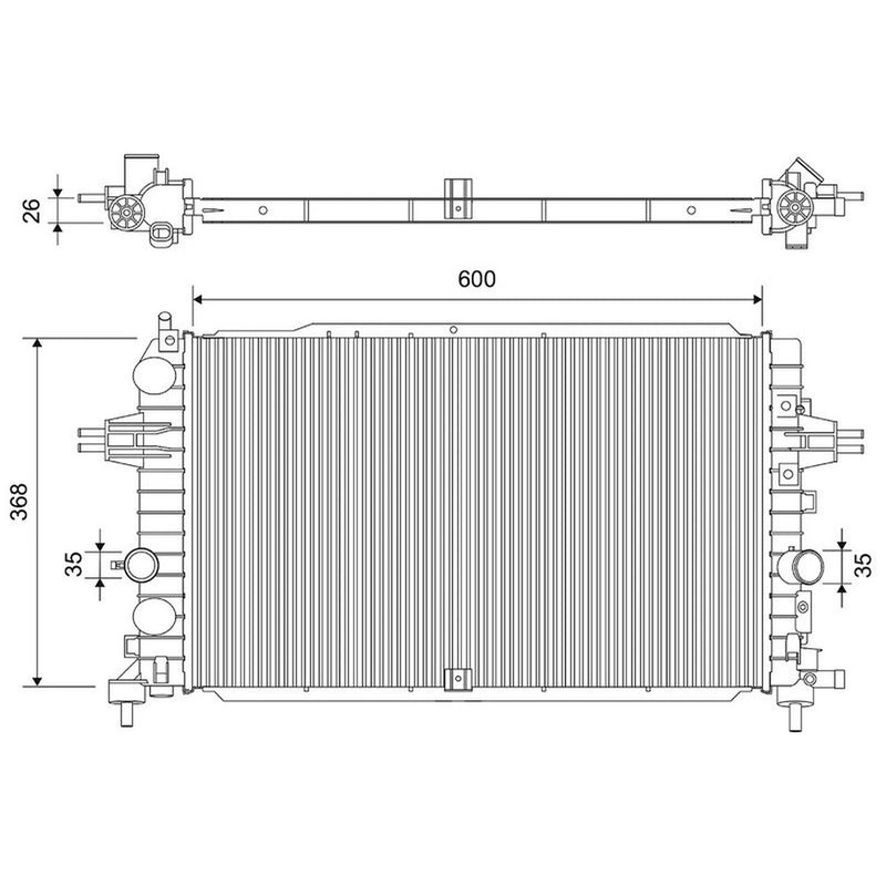 Valeo Engine Radiator 701533