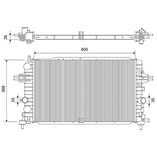 Valeo Engine Radiator 701533