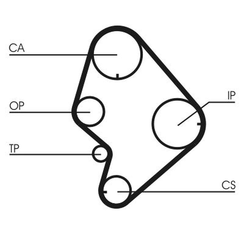 Continental CTAM Timing Belt Kit with Rollers CT723K1